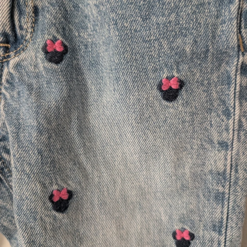 Baby‎ Gap Disney Girls Minnie Mouse Embroidered Just Like Mom Jeans